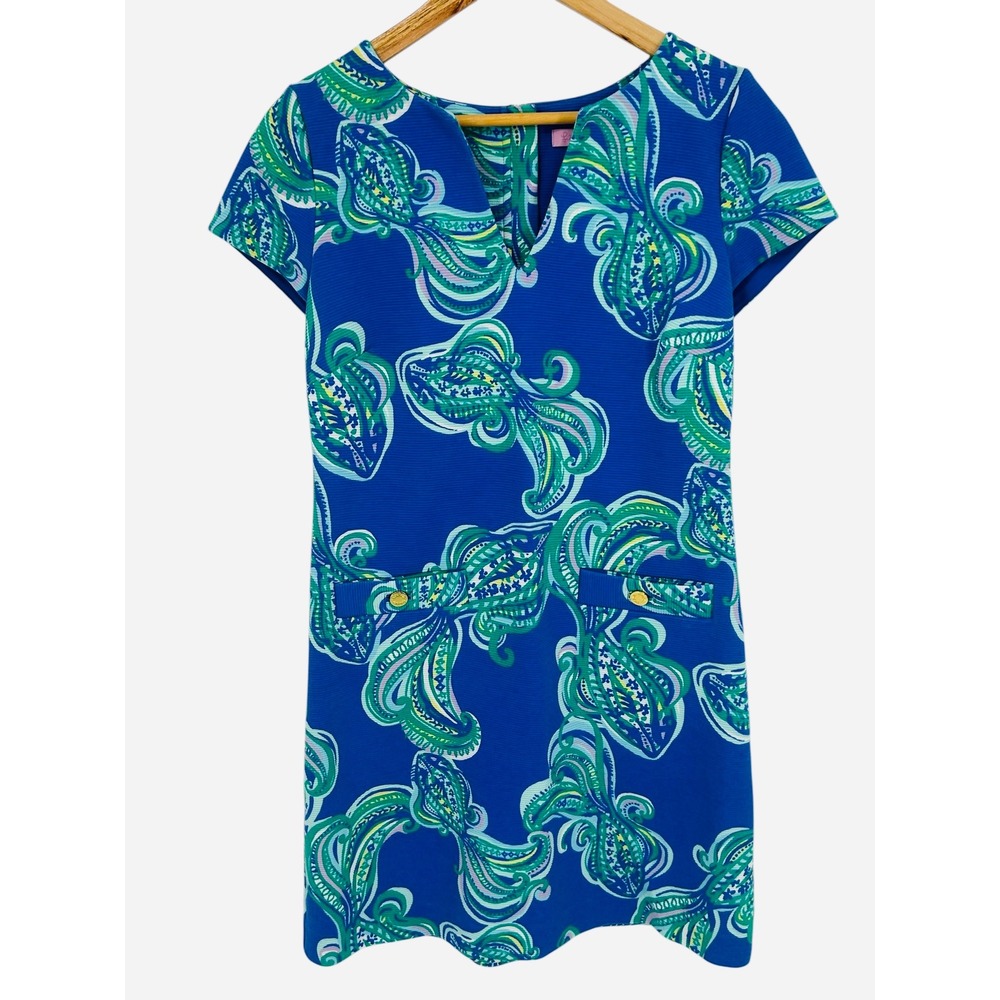 Lilly Pulitzer Layton Don't Be Koi‎ She Got Sole Shift Dress Size Medium
